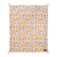 پتو دورپیچ مخمل طرح حیوانات رنگی برند کارترز Carters