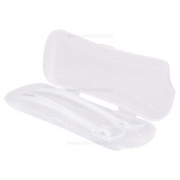 قاشق سيليکوني دو عددي همراه با قاب رنگ طوسی کیکابو kikaboo