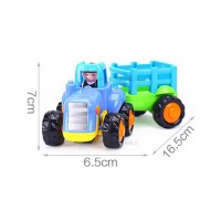 ماشین بازی هولی تویز Huile Toys مدل تراکتور رنگ آبی
