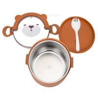 ظرف غذا خرس یک طبقه رنگ قهوه ای برند خارجی