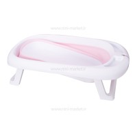 وان حمام آکاردئونی یا تاشو رنگ صورتی رووکو Rovco