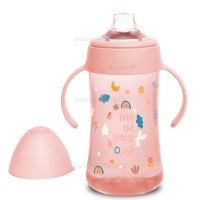 لیوان دسته دار 270 میل صورتی ساوینکس Suavinex