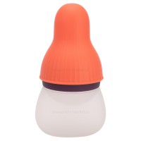 سرلاک خوری سیلیکونی رنگ نارنجی-آبی روکو Rovco