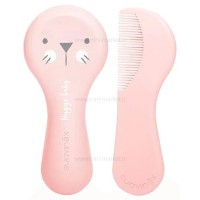 ست شانه و برس رنگ صورتی سواوینکس Suavinex