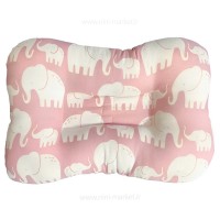 بالشت شیردهی دستی طرح فیل و بچه رنگ صورتی Isiz