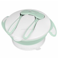 ظرف غذا چسبان و قاشق کیکابو Kikkaboo رنگ سبز