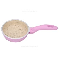 تابه چدن گرانیت گرد سایز 12 رنگ صورتی عروس