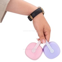 قاب پستانک آویز دار رنگ طوسی صورتی برند خارجی