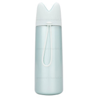 فلاسک آب استيل طرح گربه رنگ آبی هلو دریم Hello dream