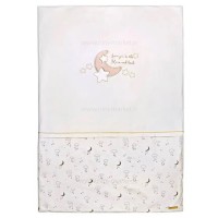 سرويس خواب سه تيکه مسافرتي طرح گلد مون رنگ کرم ايسيز