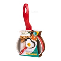 تابه چدن گرانیت قلبی رنگ قرمز عروس Aroos