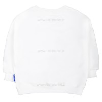 بلوز دورس پسرانه طرح لاتین رنگ سفید