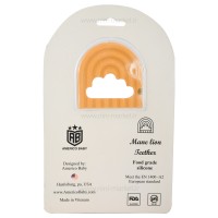 دندان گیر طرح رنگین کمان رنگ زرد امریکو بیبی Americo baby