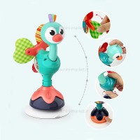 جغجغه صندلی غذا طرح شترمرغ چسبان هولی تویز Hola toys