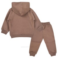 سویشرت شلوار اسپرت رنگ قهوه ای رابو Raboo