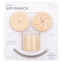 لیوان دو کاره سیلیکونی رنگ زرد مینیک اوی اوی Minik Oioi