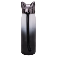 فلاسک آب استيل طرح گربه رنگ سرمه ای هلو دریم Hello dream