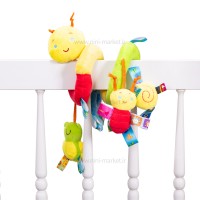 آویز مارپیچ طرح کرم هپی مانکی Happy Monkey