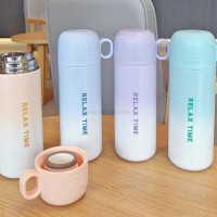 فلاسک آب 500 ميل رنگ آبی خارجی