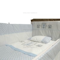 ست روتختی 10 تکه بی بی فور لایف Baby4life طرح خرگوش رنگ آبی