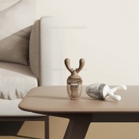 پستانک میوه‌خوری طرح شاخ گوزن رنگ قهوه‌ای هی‌اورشی Heorshe