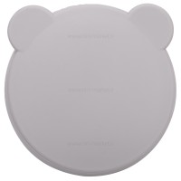 کاسه درب دار سیلیکونی رنگ طوسی مینیک اوی اوی Minik Oioi