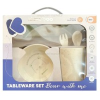 ظرف غذای ملامین 5 تیکه طرح خرس رنگ سبز کیکابو Kikkaboo