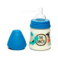 شیشه شیر 150 میل طرح دایناسور رنگ آبی سواوینکس Suavinex