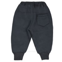 شلوار اسلش داخل‌کرک طرح لاتین رنگ مشکی