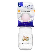 شیشه شیر آنتی‌کولیک 310 میل طرح ببر رنگ صورتی کیکابو Kikkaboo