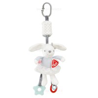 آویز کریر جغجغه ای طرح خرگوش رنگ طوسیbaby fun