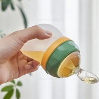 سرلاک خوری سیلیکونی رنگ نارنجی-آبی روکو Rovco