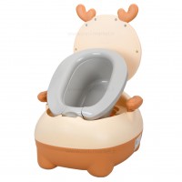 توالت آموزشي طرح گوزن رنگ کرم قهوه ای خارجی