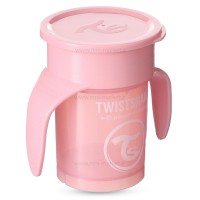 ليوان 360 درجه رنگ صورتي تویست شیک Twistshake