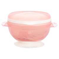 کاسه بادکش دار رنگ صورتی بیبی سیل Babisil