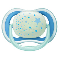 پستانک تکی Ultra Air Night طرح ستاره آبي 18-6 ماه اونت AVENT (فاقد جعبه)