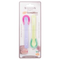 قاشق حرارتی 2 عددی سبز – بنفش بیبی سیل Babisil