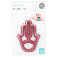 دندان گیر طرح دست رنگ زرشکی minik oioi