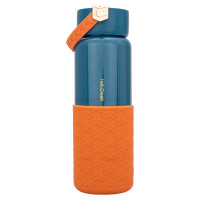 فلاسک آب استيل بنددار رنگ سرمه ای هلو دریم Hello dream