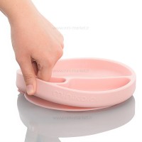 ست ظرف غذا تمام سیلیکونی رنگ طوسی مینیک اوی‌اوی Minik OiOi