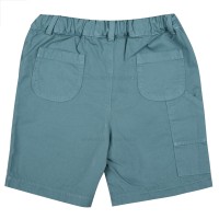 شومیز شورت پسرانه مدل هاوایی طرح ابر رنگ سفید ایندیگو indigo