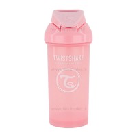 لیوان نی دار 360 ميل 6+ ماه صورتی پاستل تويست شيک Twistshake