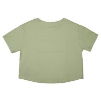 تیشرت اسپرت طرح خطی رنگ سبز خارجی