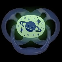 پستانک تکی درب دار طرح سفینه فضایی رنگ سرمه ای سایز 6 تا 18 ماه دکتربراون Dr.brown