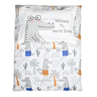 سه تیکه مسافرتی طرح تمساح رنگ کرم سبز کارترز Carters