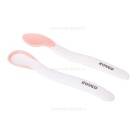 قاشق غذاخوری حرارتی 2 عدد رووکو Rovco رنگ صورتی