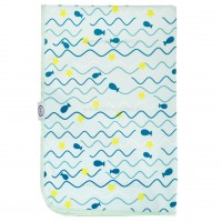 زيرانداز تعويض طرح دريا سایز کوچک رنگ سبز ايسيز