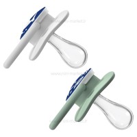 پستانک دو عددی درب دار بادامی نایت 0-6 ماه طرح دار دکتر براون Dr.brown