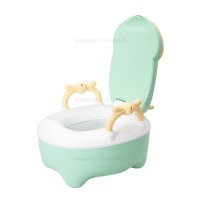 توالت آموزشی طرح گاو شاخدار رنگ سبز برند خارجی