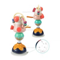 جغجغه صندلی غذا طرح اسب آبی چسبان هولی تویز Hola toys